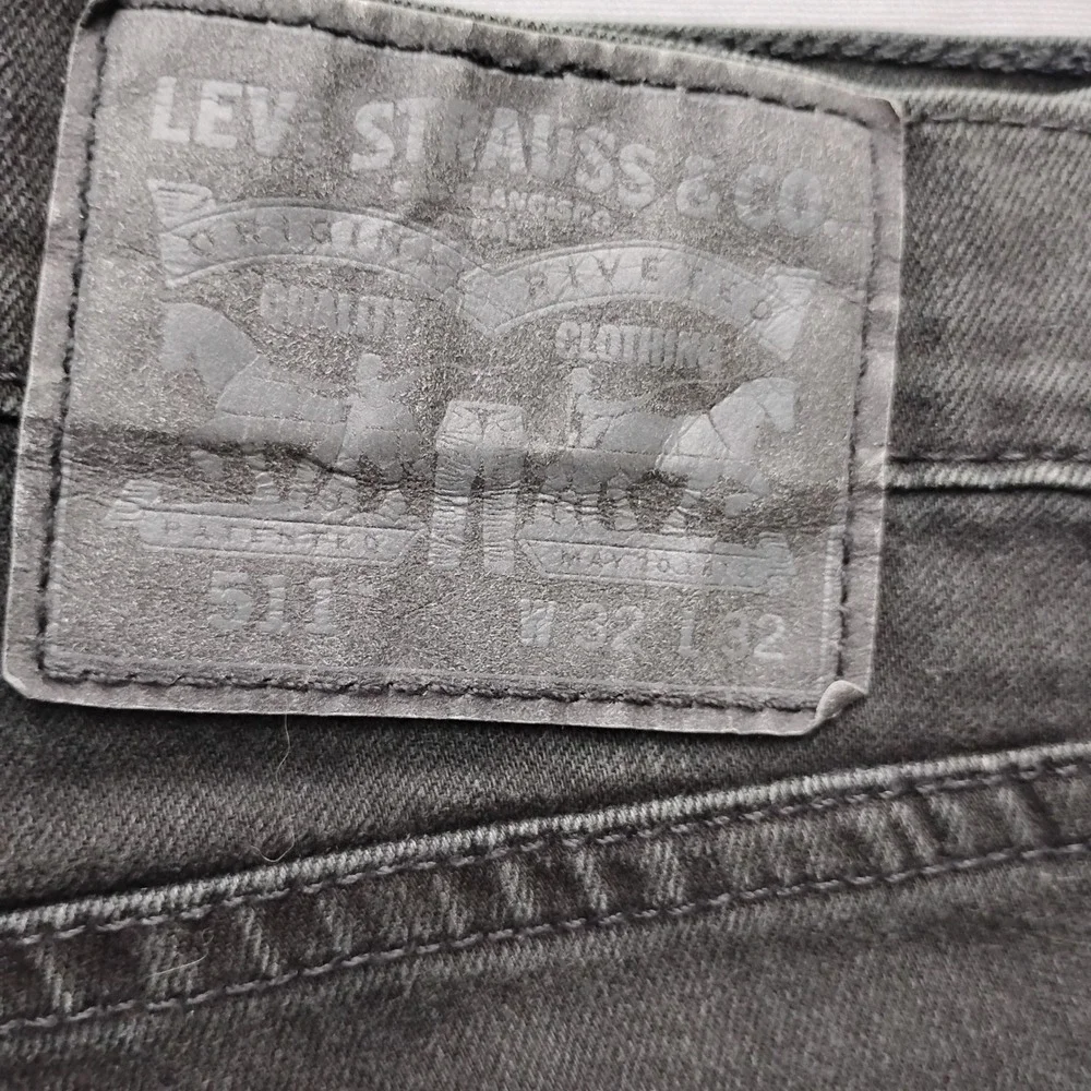 Levis 511 Slim Fit Mens Black Denim Jeans W32 L32 04511-2694